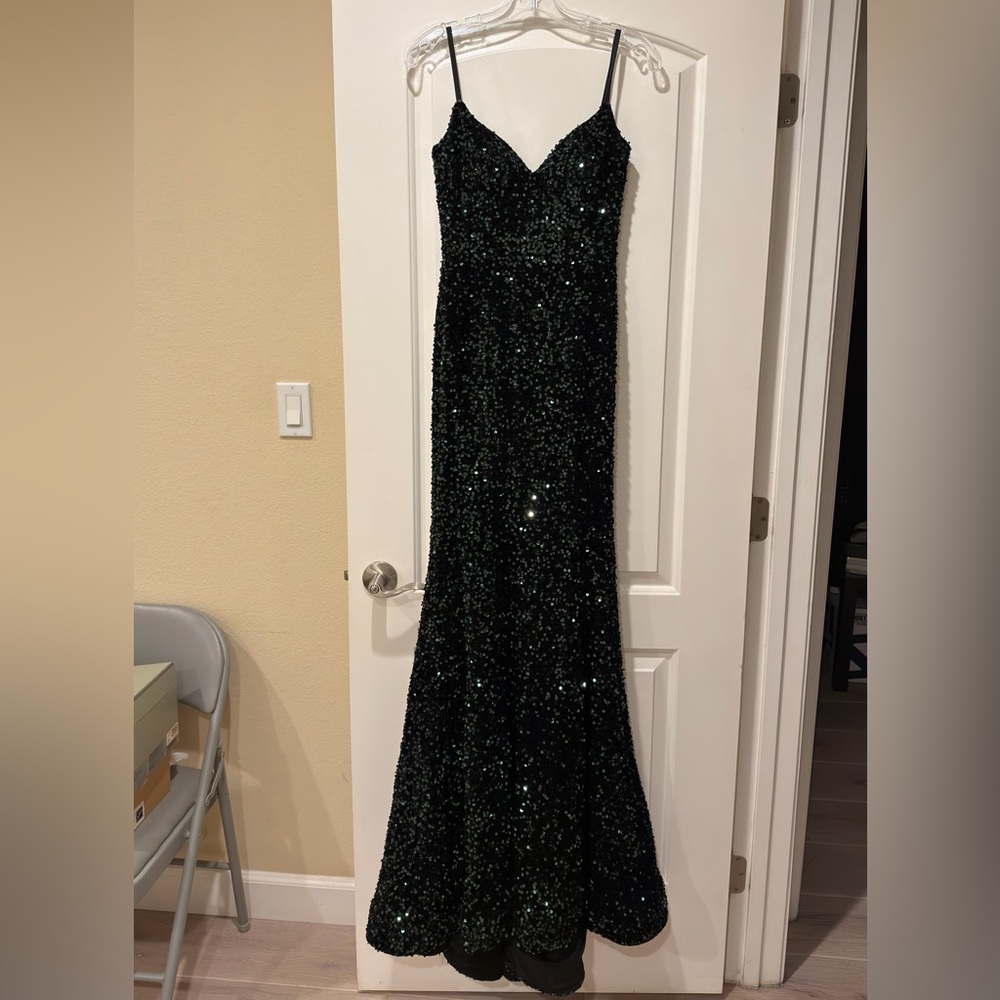 Portia and Scarlett Black Glitter Maxi Dress